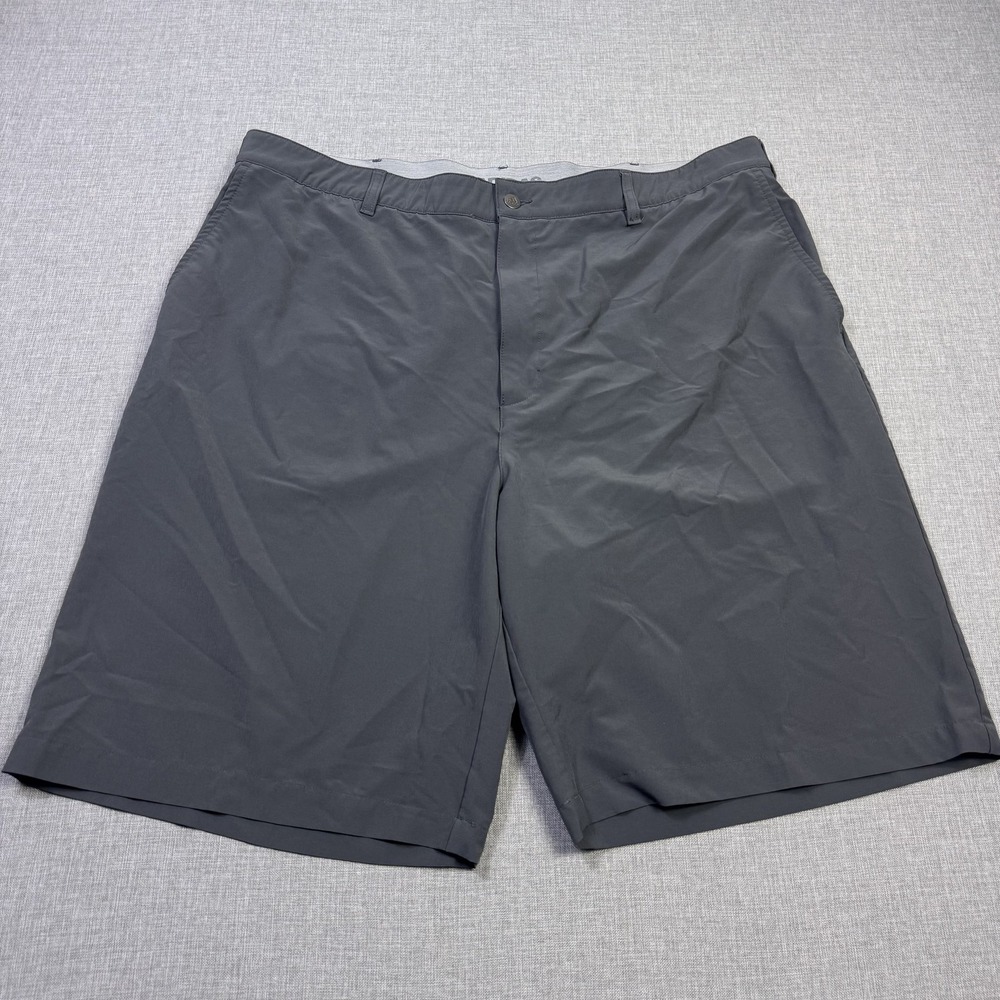 Adidas Bermuda Golf Shorts Mens 44 Gray 11" Inseam Polyester Spandex Stretch